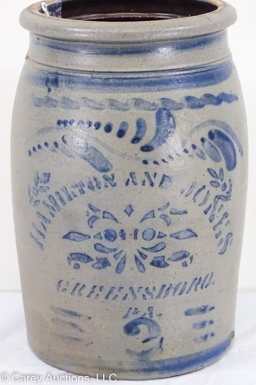 2 GAL HAMILTON & JONES TABLETOP STONEWARE CHURN (1 of 8)