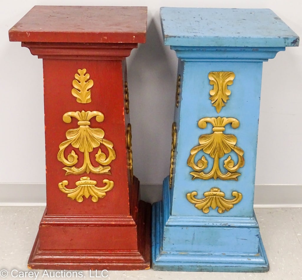 PAIR IOOF ODDFELLOWS PEDESTALS NOBLE GRAND (1 of 8)