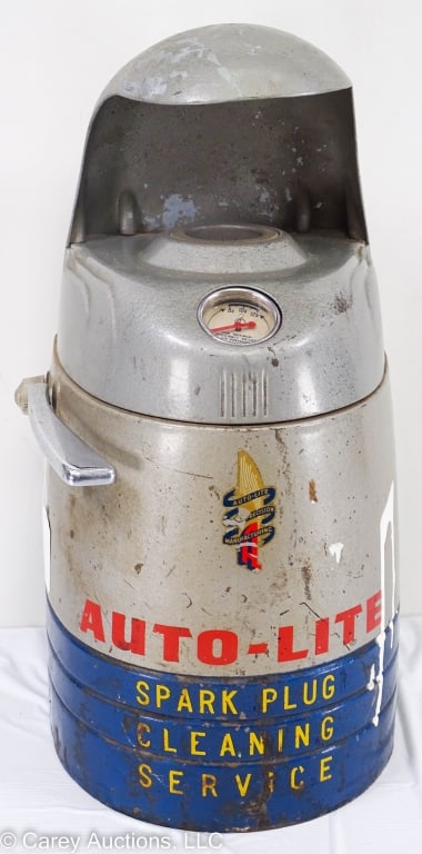 40s GAS STATION AUTO LITE SPARK PLUG CLEANER (1 of 11)