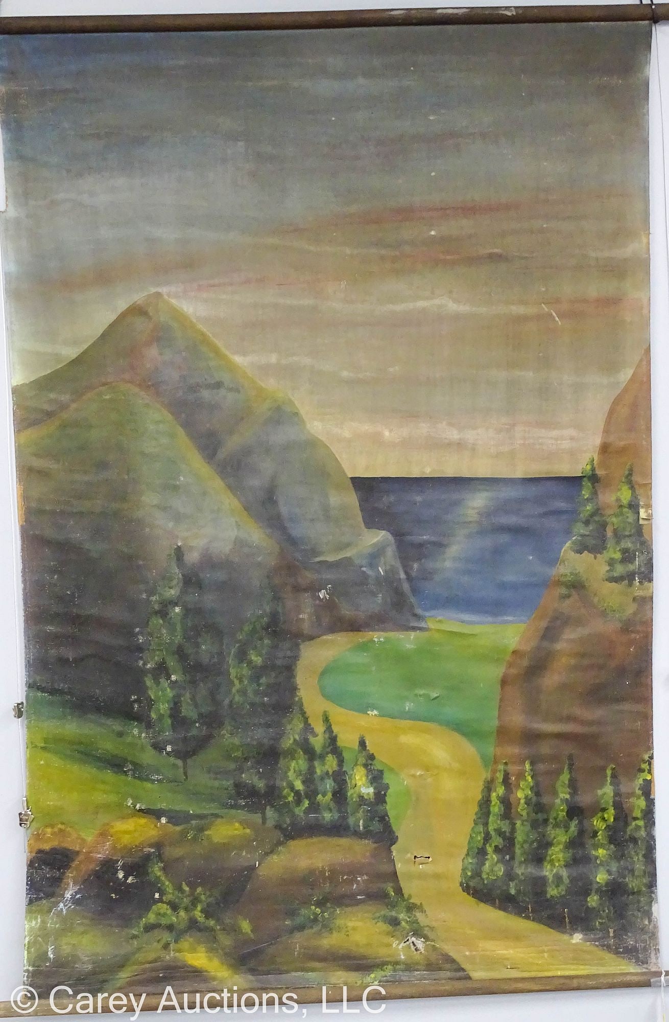 HANDPAINTED I.O.O.F. CANVAS BACKDROP (1 of 5)