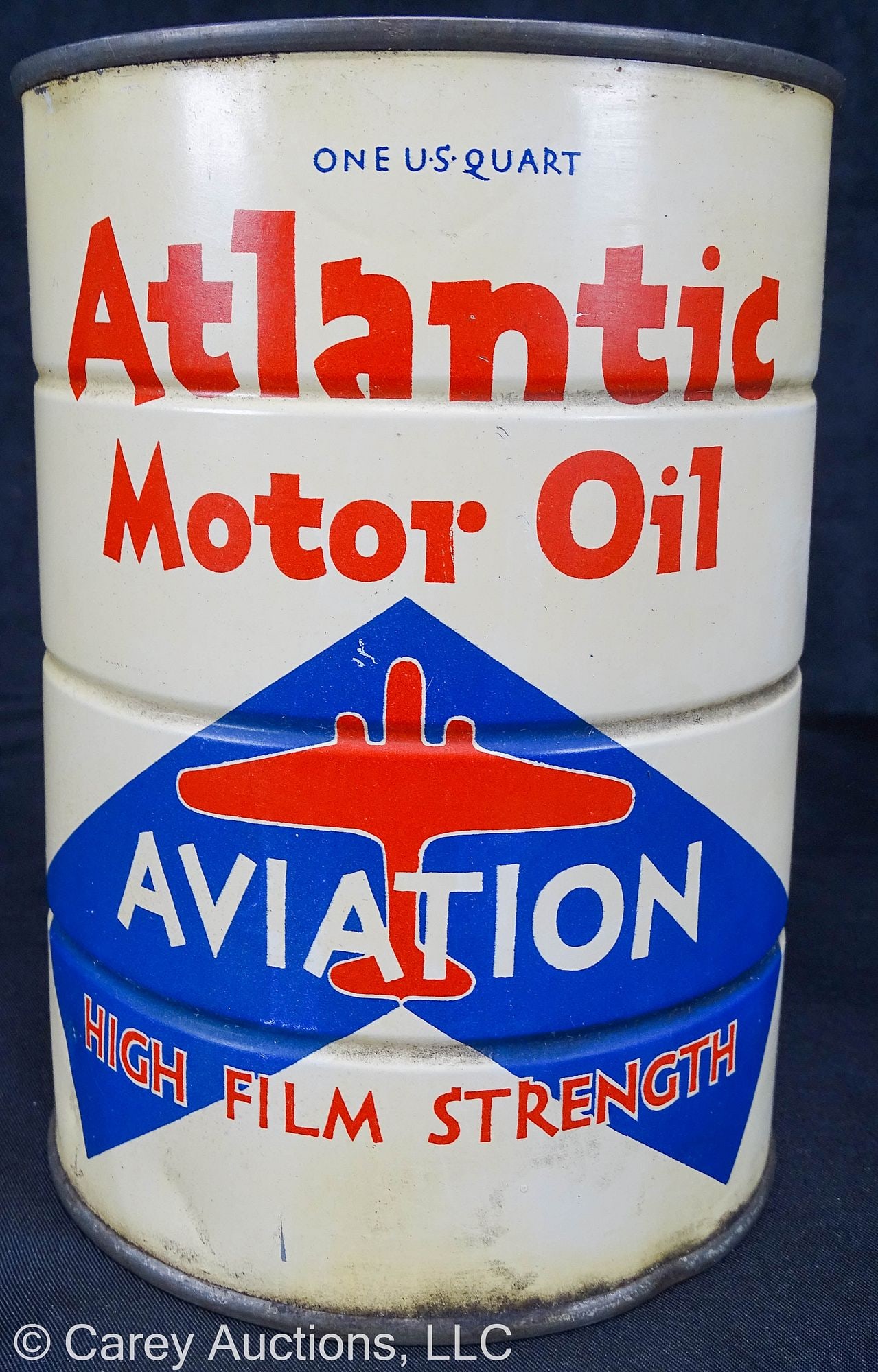 ATLANTIC MOTOR OIL AVIATION QUART CAN (1 of 5)