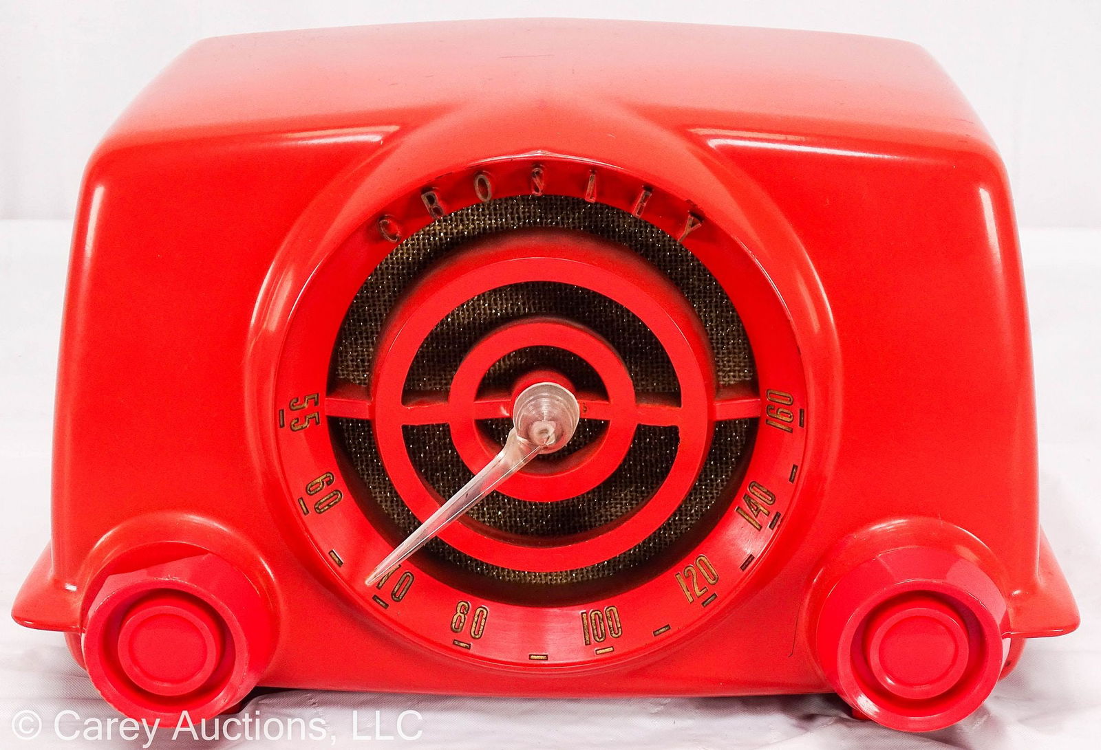 CROSLEY DYNAMIC RED BAKELITE BULLSEYE RADIO (1 of 9)