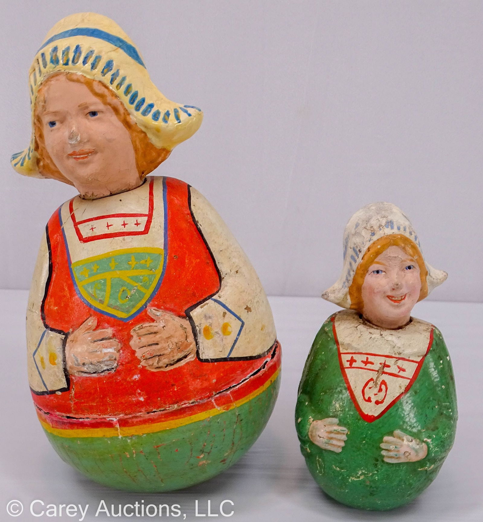 (2) SCHOENHUT ROLY POLY DUTCH GIRLS (1 of 6)