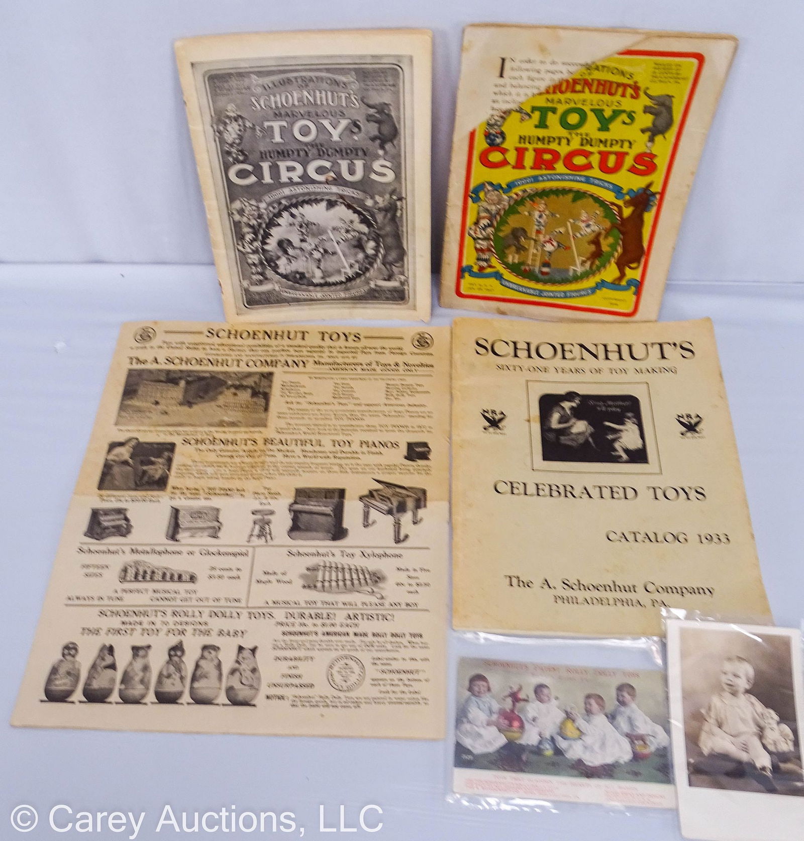 SCHOENHUT PAPER EPHEMERA CATALOG LOT (1 of 8)