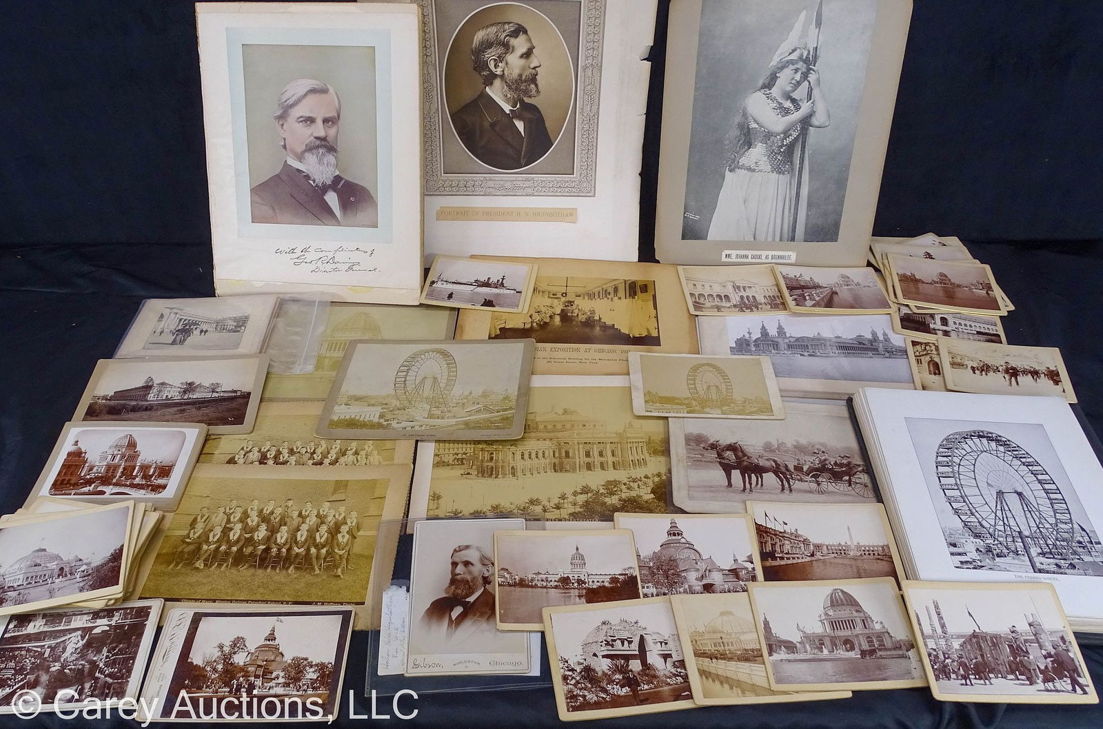 40+pcs ASSORTED COLUMBIAN EXPOSITION CABINET CARDS PHOTOGRAPHS AND SOUVENIRS (1 of 11)