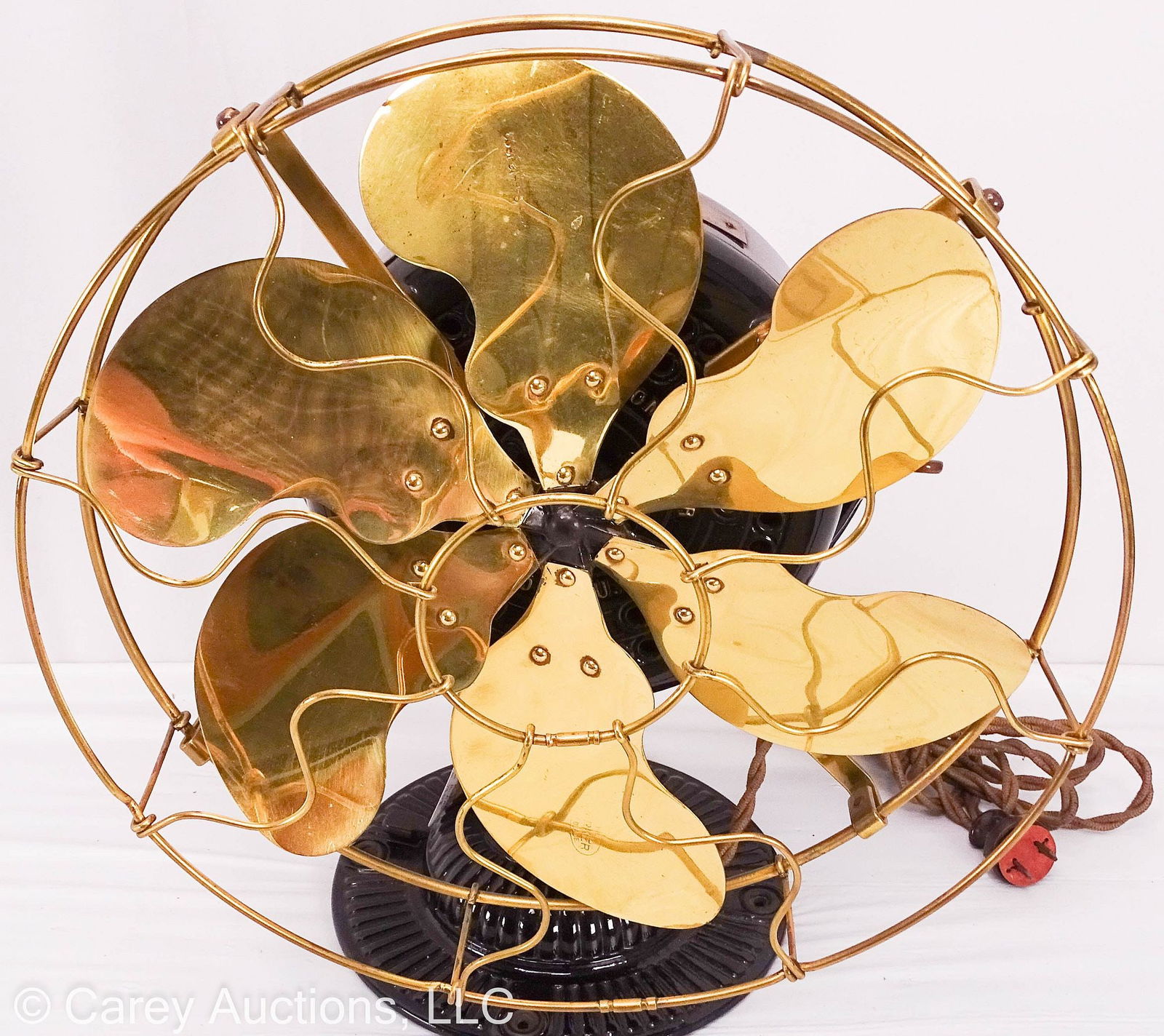 EMERSON RIBBED BASE 6 BLADE FAN CIRCA 1908 (1 of 8)