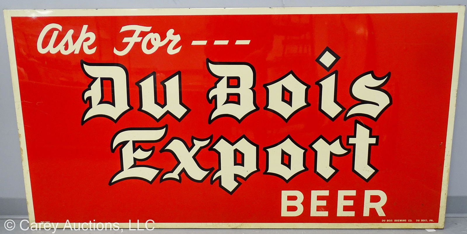 HUGE DUBOIS EXPORT PAINT TIN ADVERTISING SIGN NOS (1 of 9)