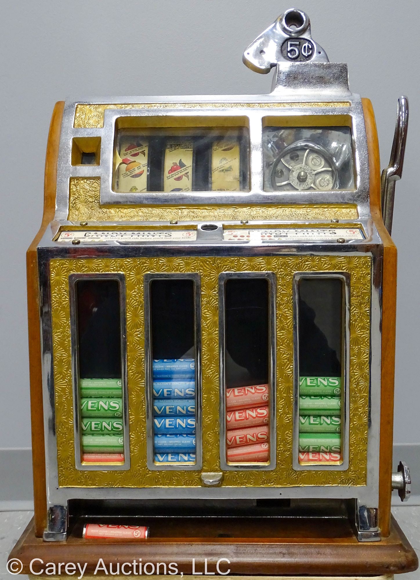PACE MFG CO F.O.K. MINT VENDOR 5 CENT SLOT MACHINE (1 of 7)