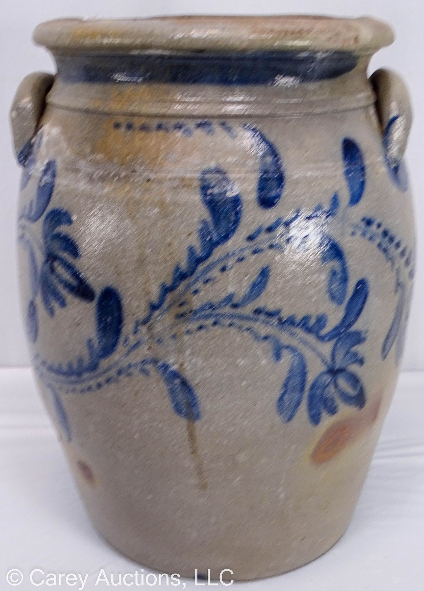 4 GALLON SCHEDFELDER READING PA STONEWARE CROCK (1 of 9)