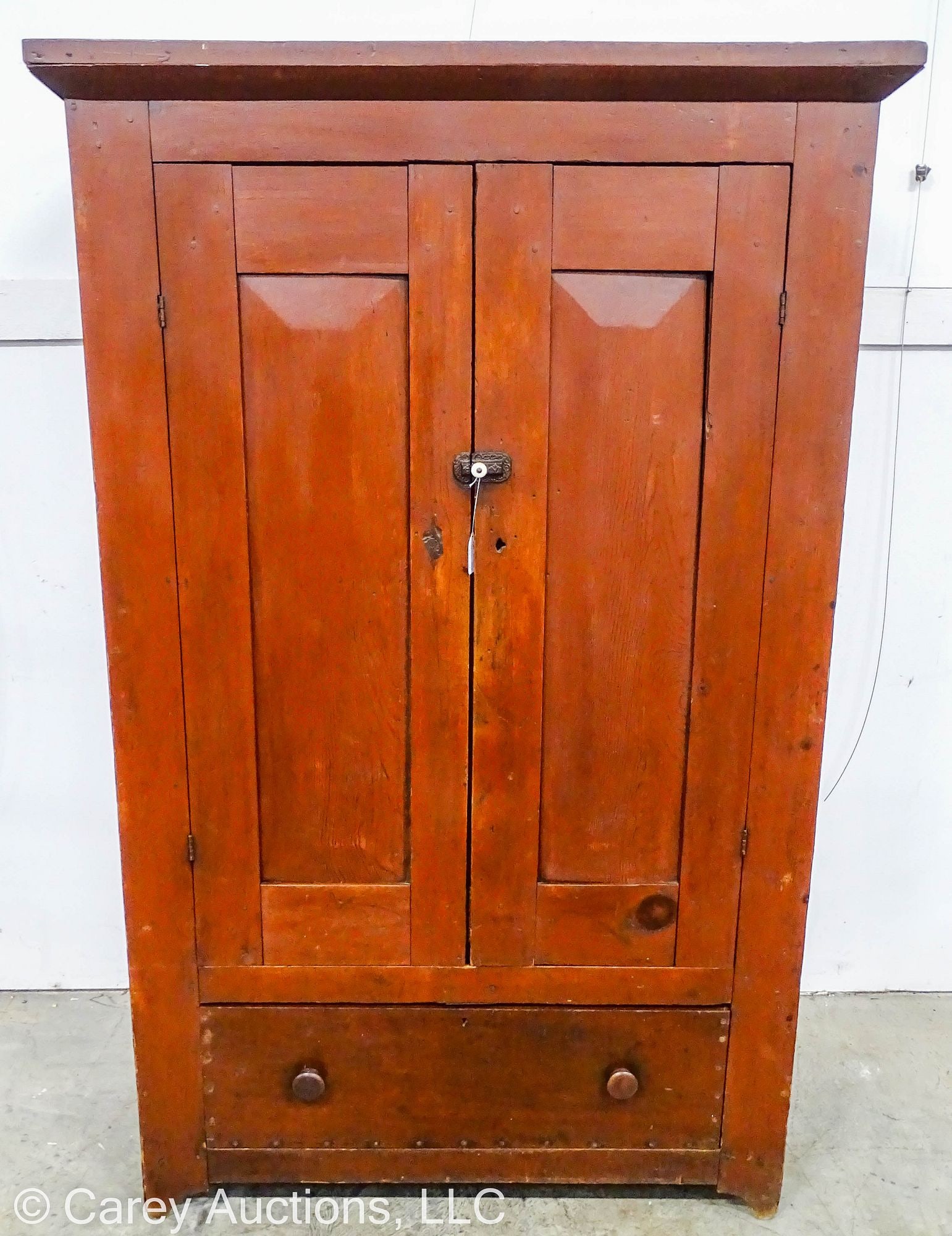 PINE 2-DOOR OVER 1-DRAWER CABINET (1 of 7)