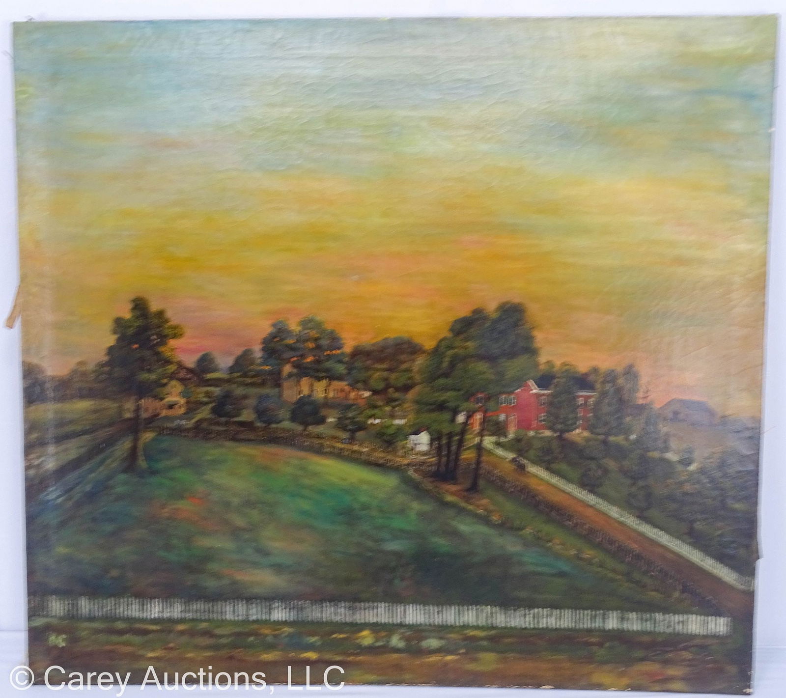 19th CENTURY SOMERSET CO FARM FOLK PAINT (1 of 5)