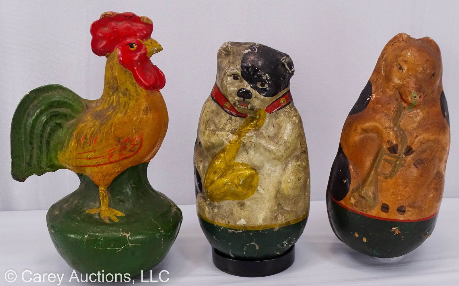 (3) SCHOENHUT ROLY POLY ANIMALS c. 1903-1907 (1 of 8)