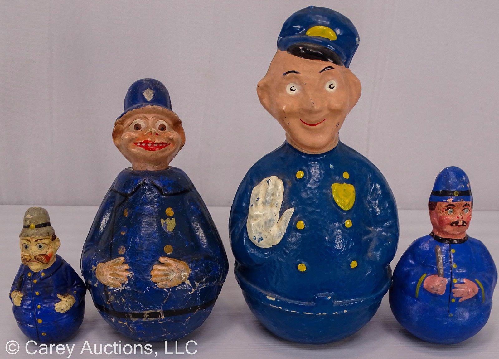 (4)  ASSORTED ROLY POLY POLICEMAN, INCLUDING SCHOENHUT (1 of 7)