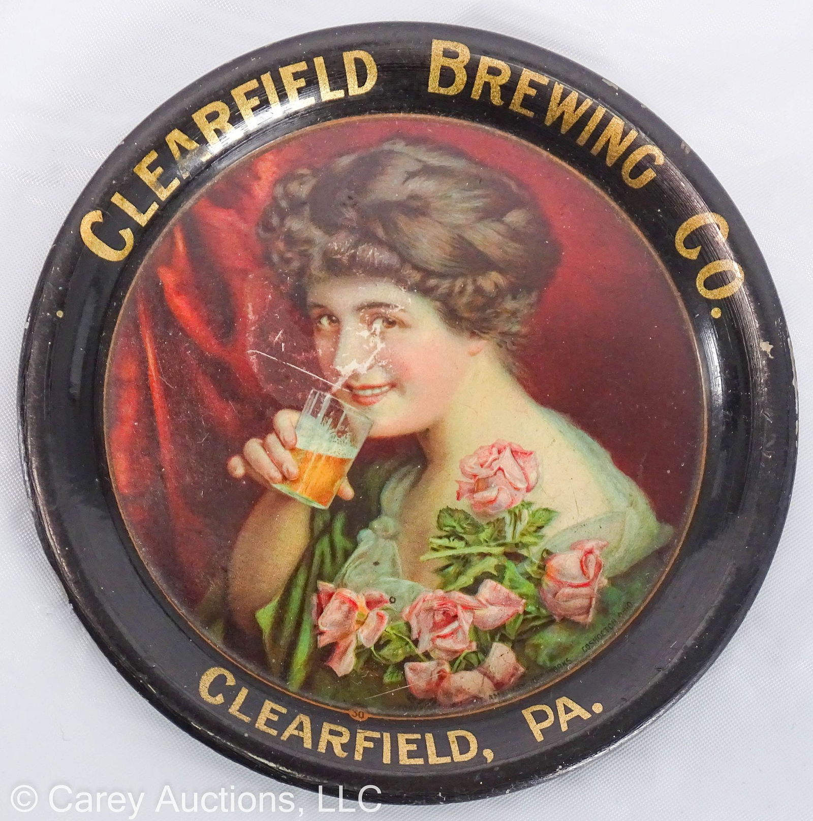 CLEARFIELD BREWING CO TIN LITHO TIP TRAY (1 of 4)