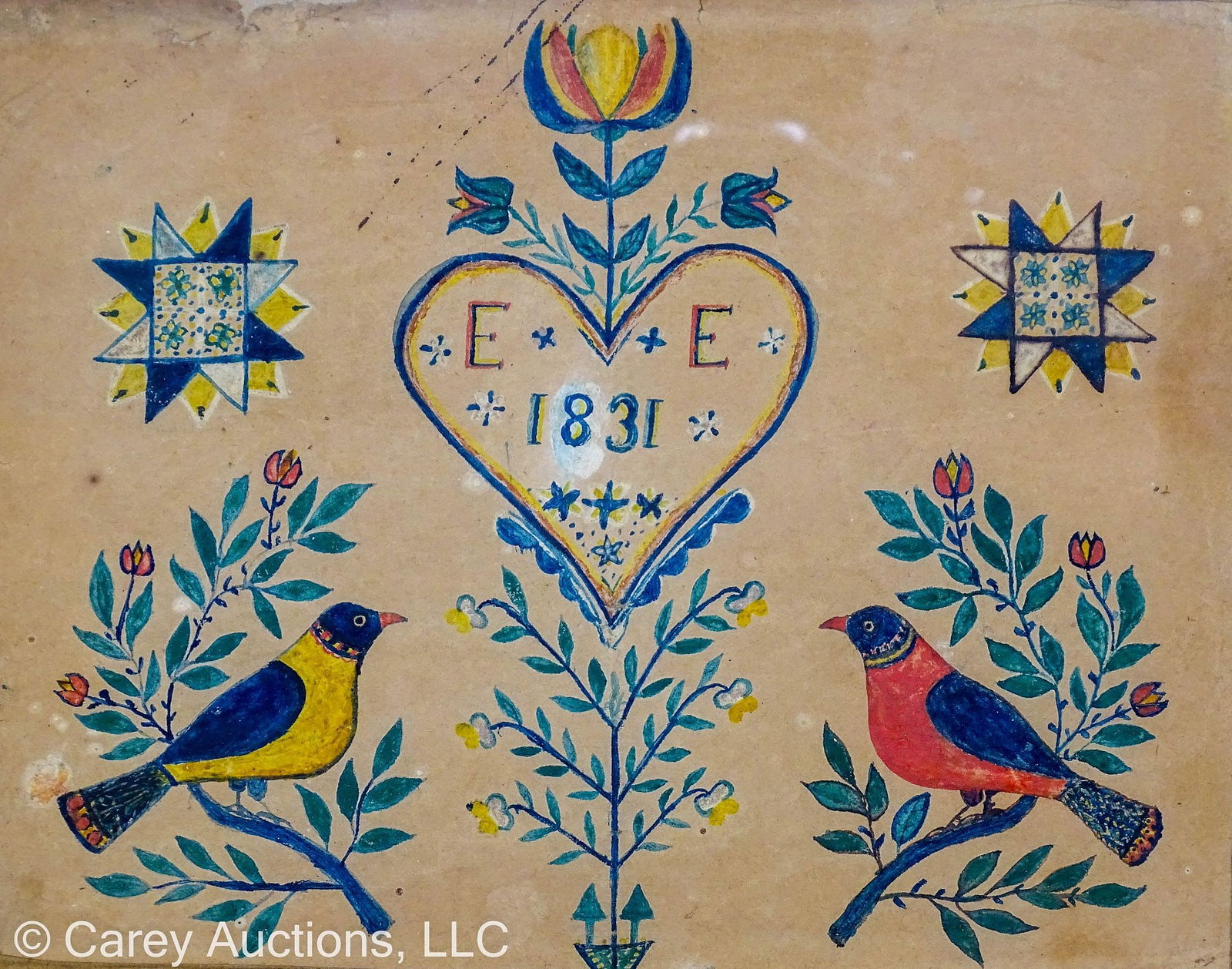 1831 PENN DUTCH FRAKTUR MONTGOMERY COUNTY PA (1 of 8)