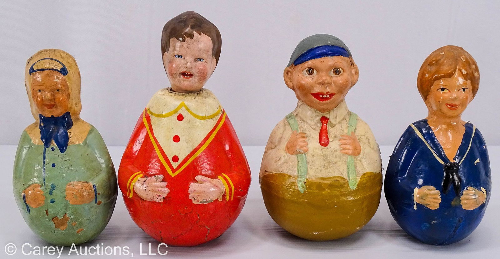 (4) ASSORTED SCHOENHUT ROLY POLY CHILDREN (1 of 9)