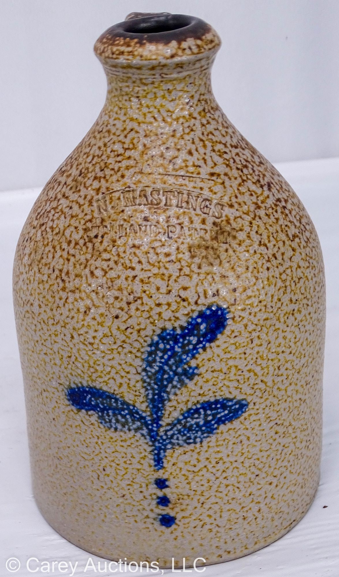 N HASTINGS HOLLAND PATENT NY SMALL STONEWARE JUG (1 of 7)