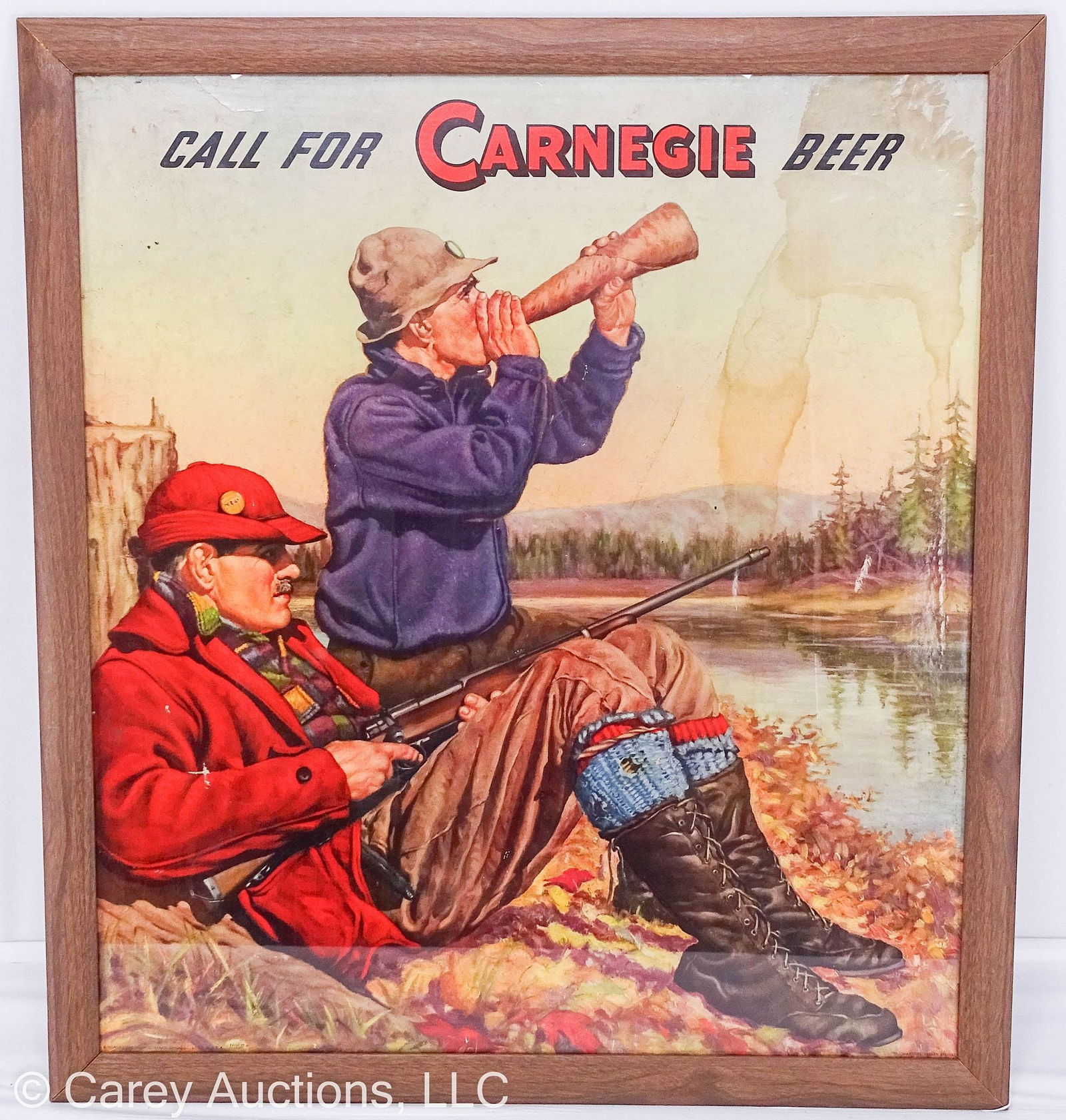CARNEGIE BEER HUNT SCENE ADVERTISING SIGNS (1 of 7)