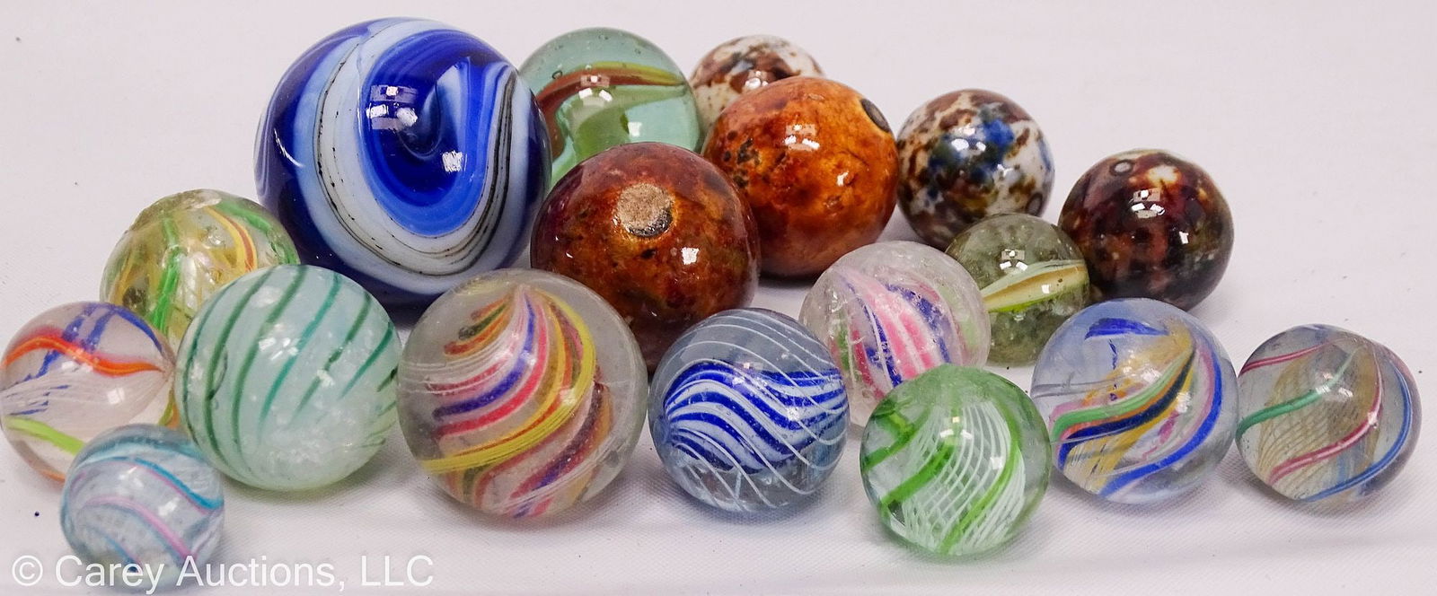 18 ASSORTED MARBLES INCL CLAY BENNINGTONS (1 of 6)