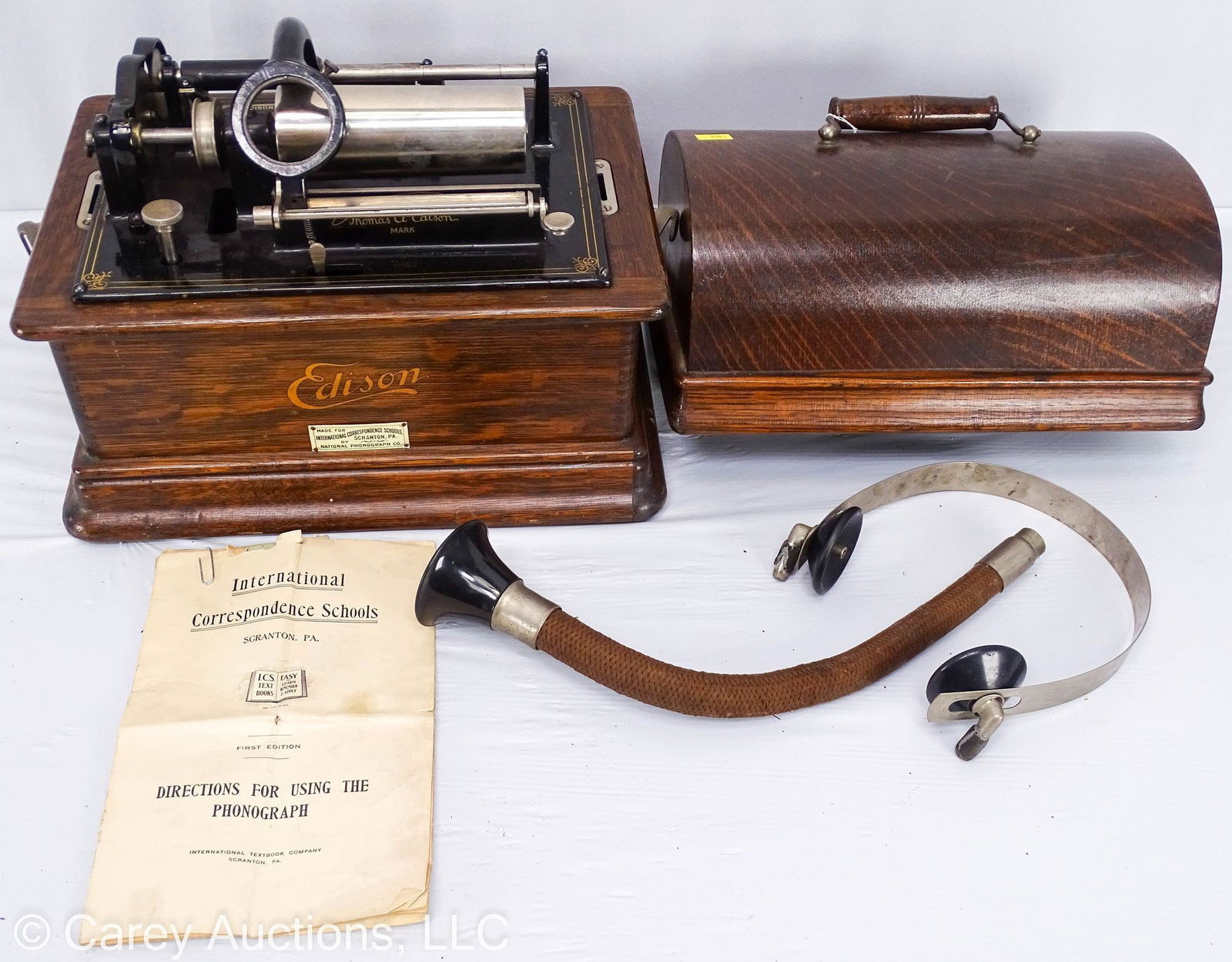EDISON MODEL C CYLINDER PHONOGRAPH (1 of 8)