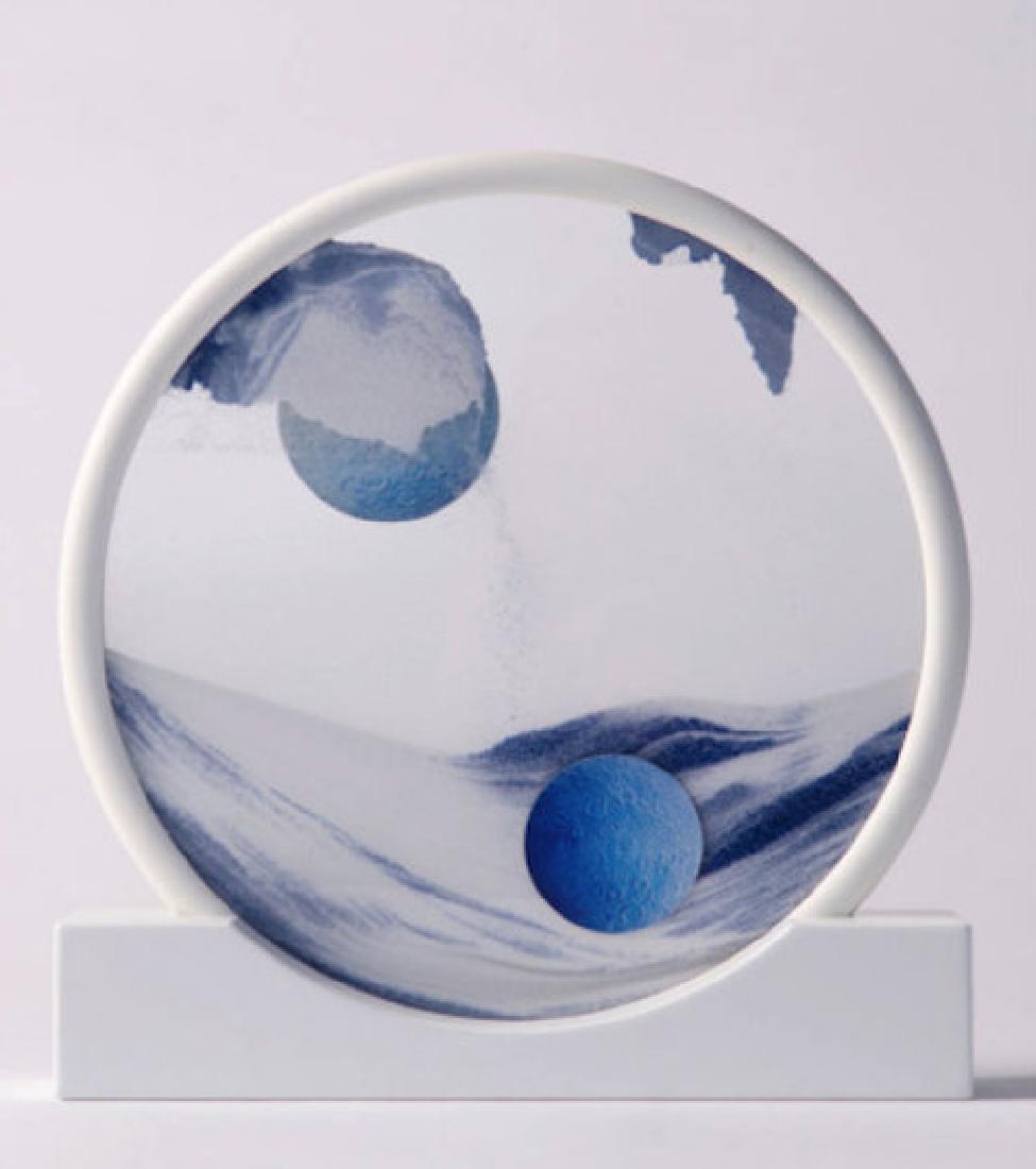 DANIEL ARSHAM Sand Circle: Wood-Sand-Glass-Air Edition of 500 from 2017, with original box 20.3 Ã— 20.3 cm (8 Ã— 8 in)