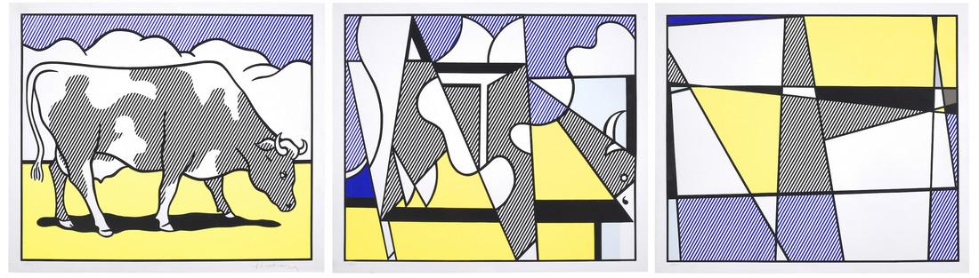 Cow Going Abstract - Roy Lichtenstein (1 of 1)