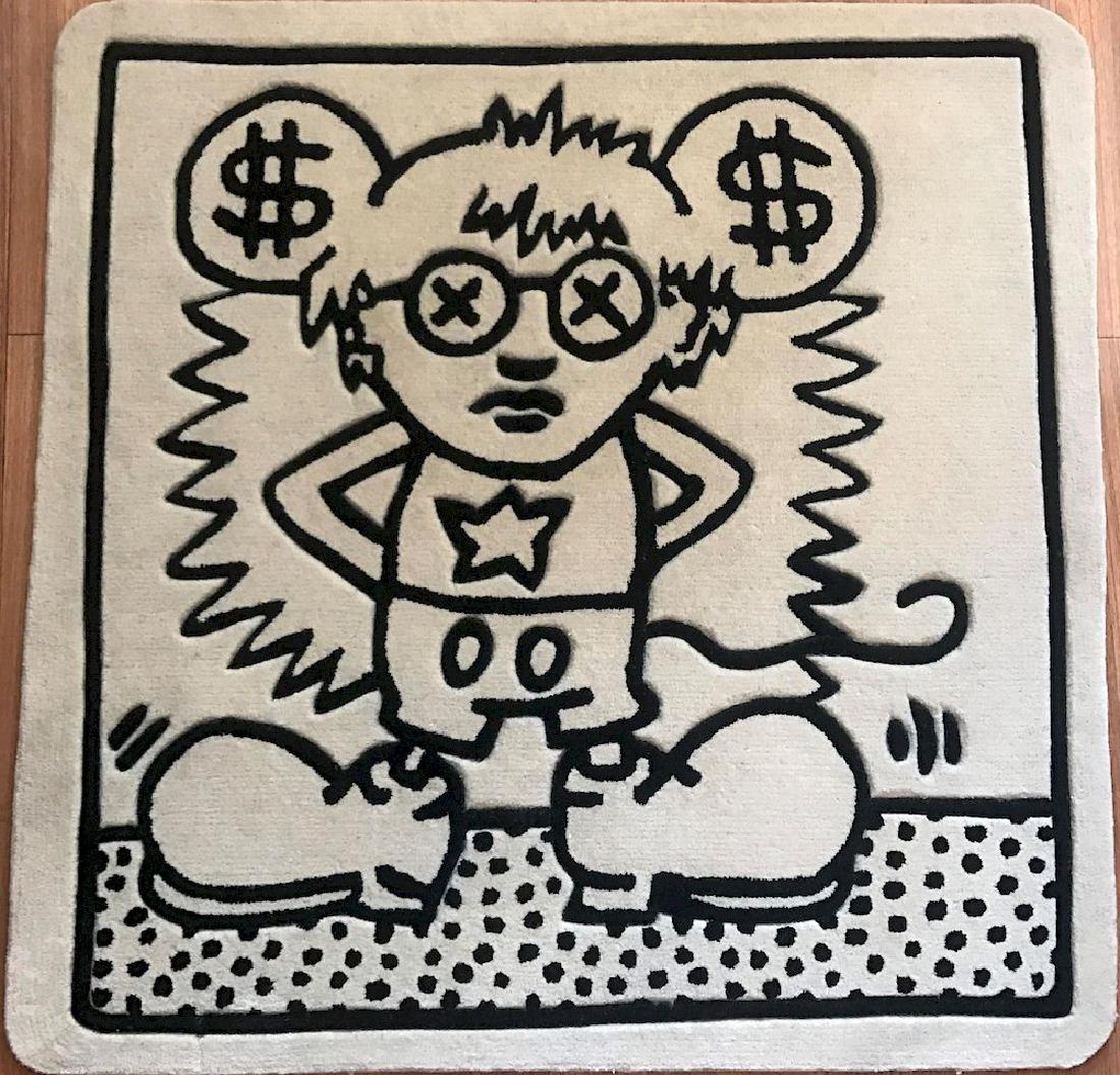 Carpet Andy Mouse (B&W) 16/20 - Keith Haring (1 of 1)