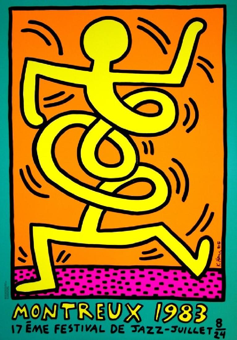 1983 Montreux Jazz Festival (Yellow) - Keith Haring (1 of 1)
