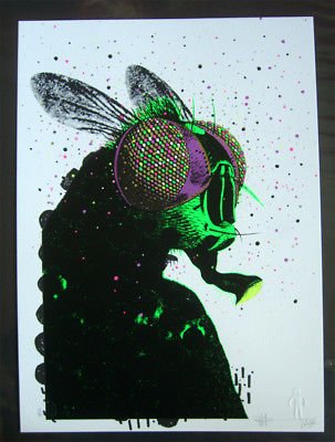 Fly - Paul Insect: 2010 Lush 6 colour screenprint Signed and numbered by Paul Insect Edition of 80 29.7 x 42 cm/ 11.7 x 16.5 in