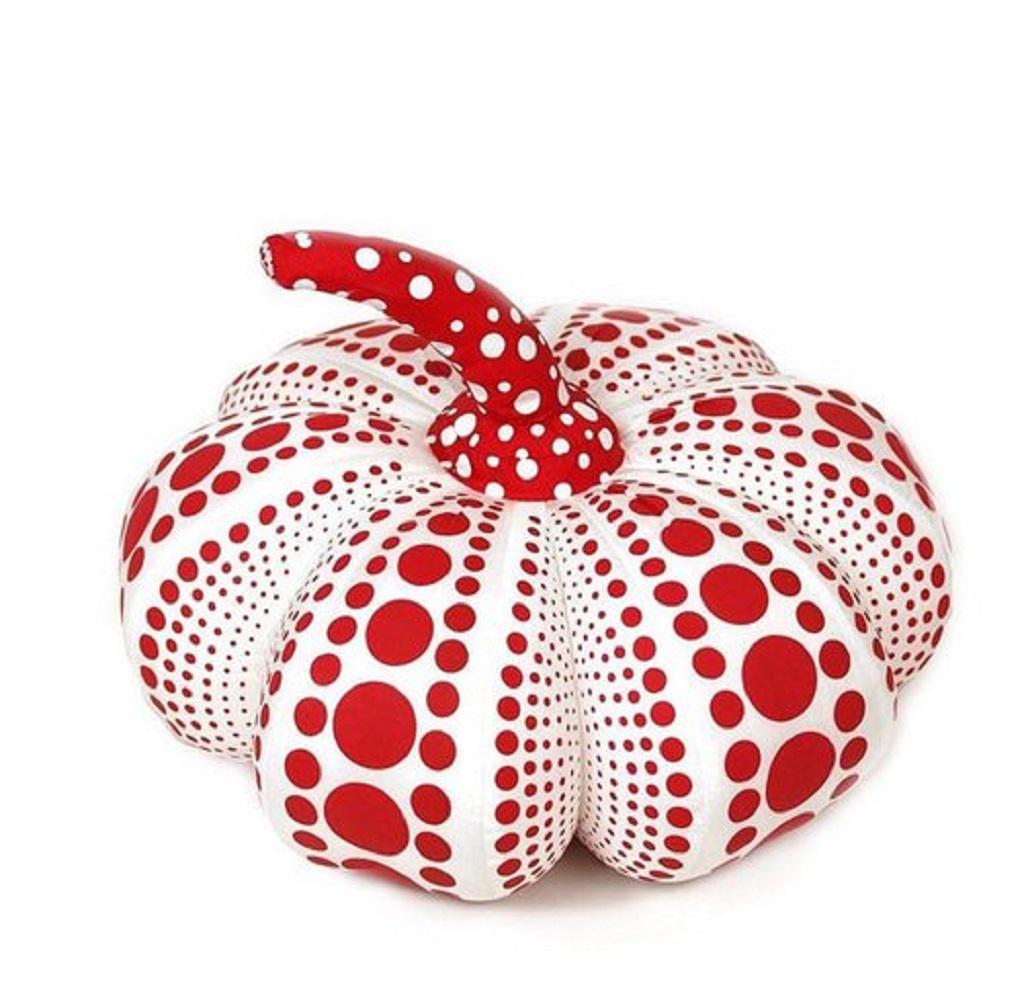 Pumpkin Plush Red (Large)-Yayoi Kusama: 2004 Parachute Nylon /Height: 55 cm; Weight: 2 kg Mint Condition