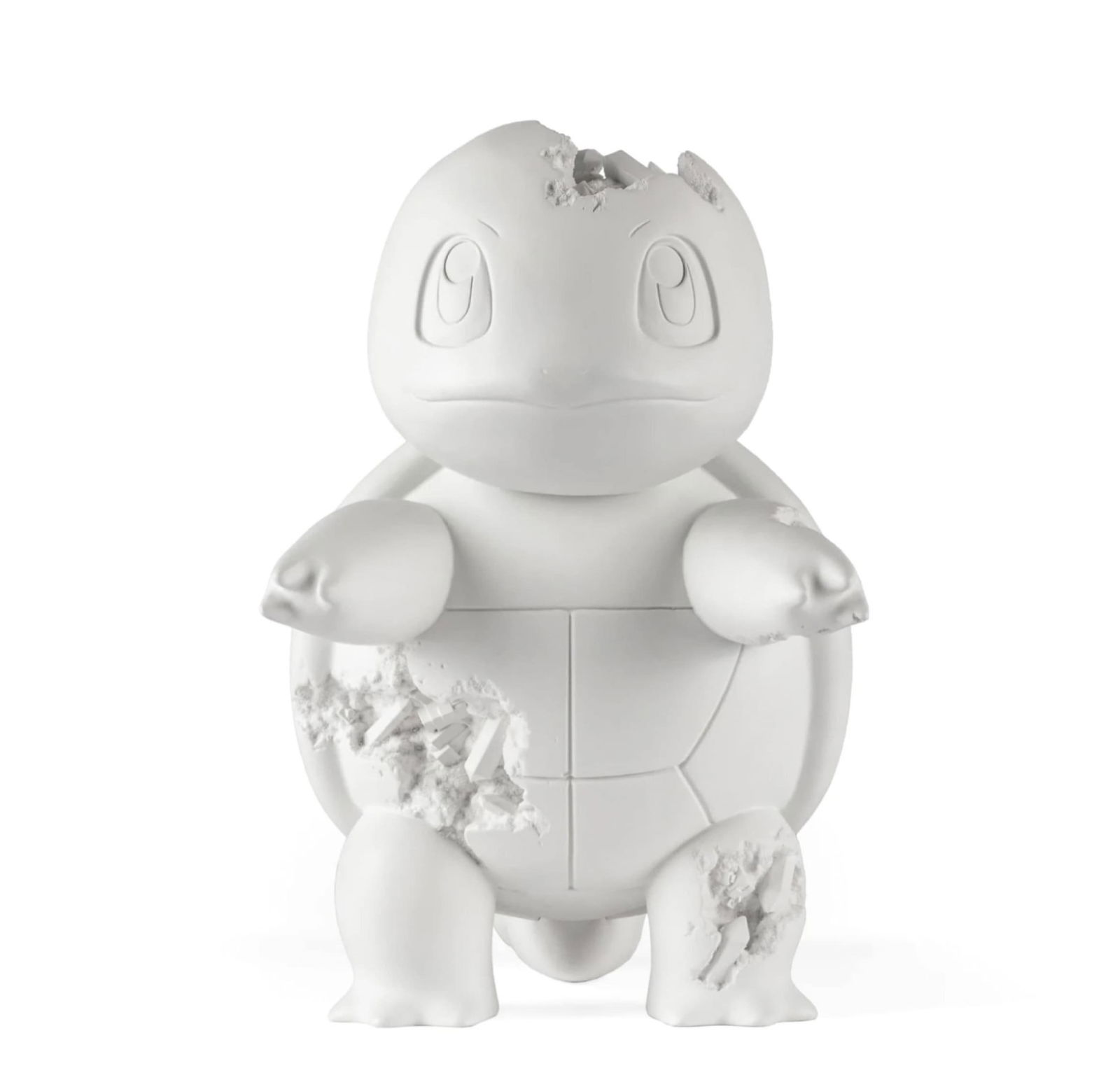 Daniel Arsham - CRYSTALIZED SQUIRTLE: 2022. White cast resign and crushed crystal. Arsham studio. Limited edition of 500 . 30 cm/ 11.8 in