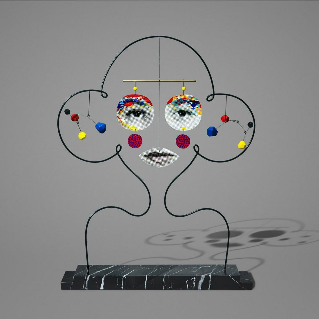 Paul Insect - MOTION ALONE: 2021. Mixed media and marble pedestal. Signed and numbered. Limited edition of 100. 43 x 34.3 x 7 cm / 17 x 13.4 x 2.7 in