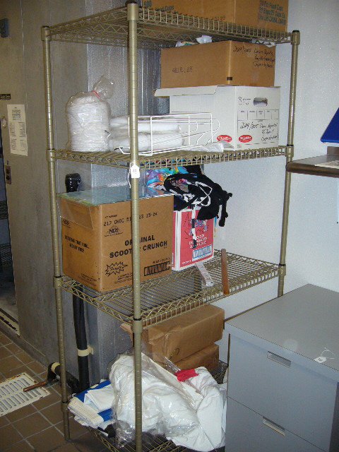 24"x36" 4 Shelf Gold Coated Shelving Unit