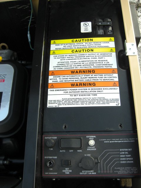 Guardian Plus 15 Kw Generator Model # 0043903 - 8