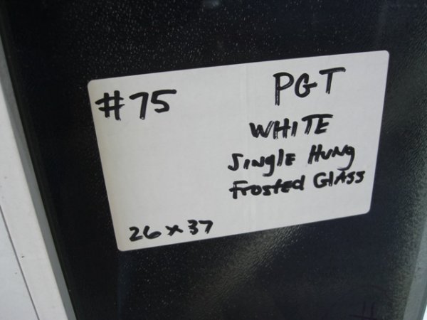 PGT 26 x 37 Hurricane Impact Window White - 2