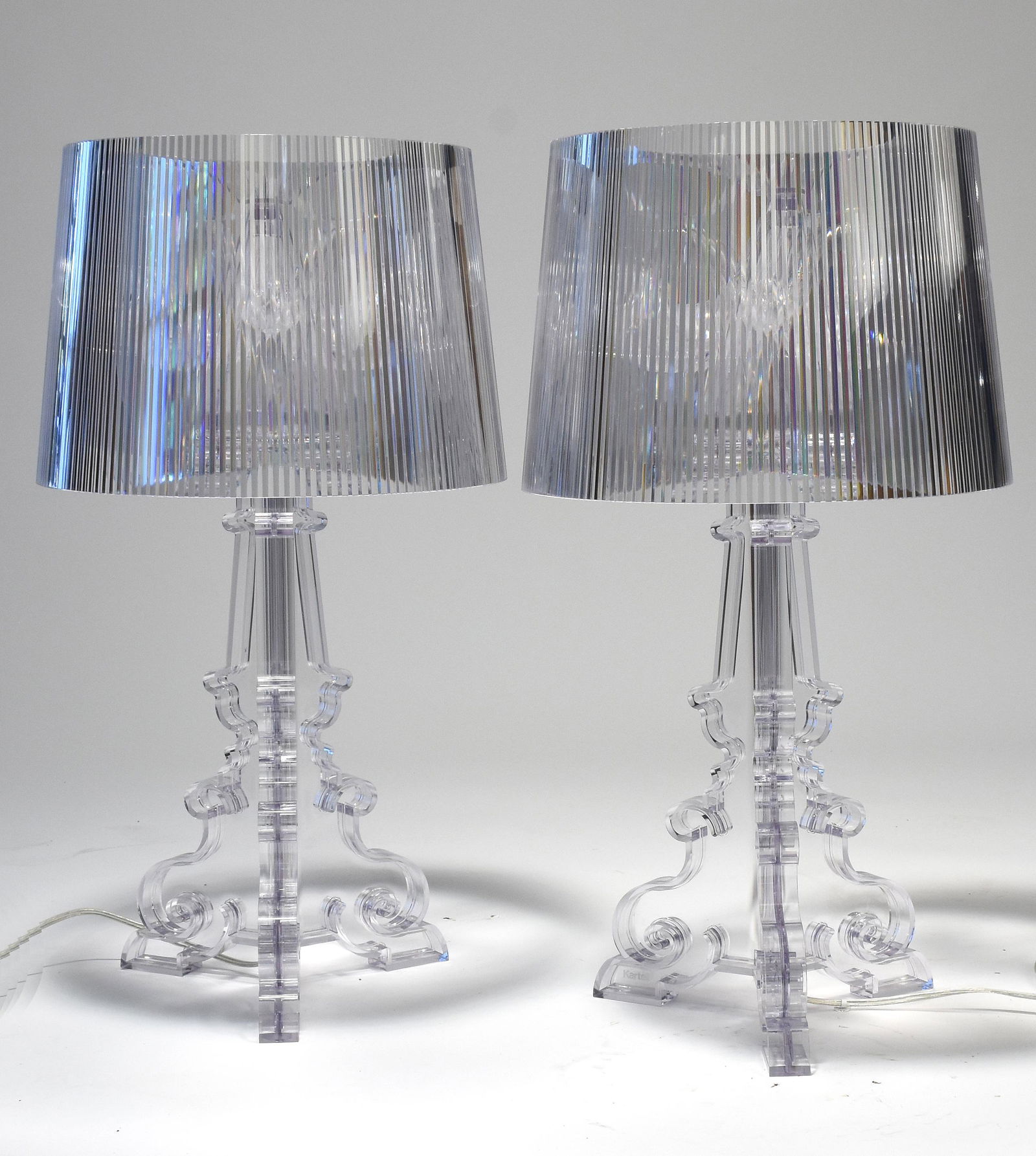 Pair of Kartell lucite lamps the Bourgie Design (1 of 6)