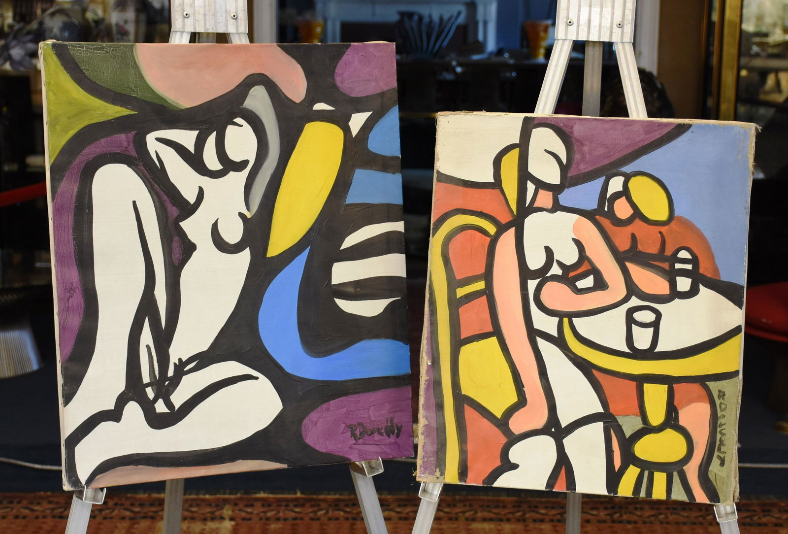 2  Roland Dorcely abstract oils on Canvas (1 of 12)