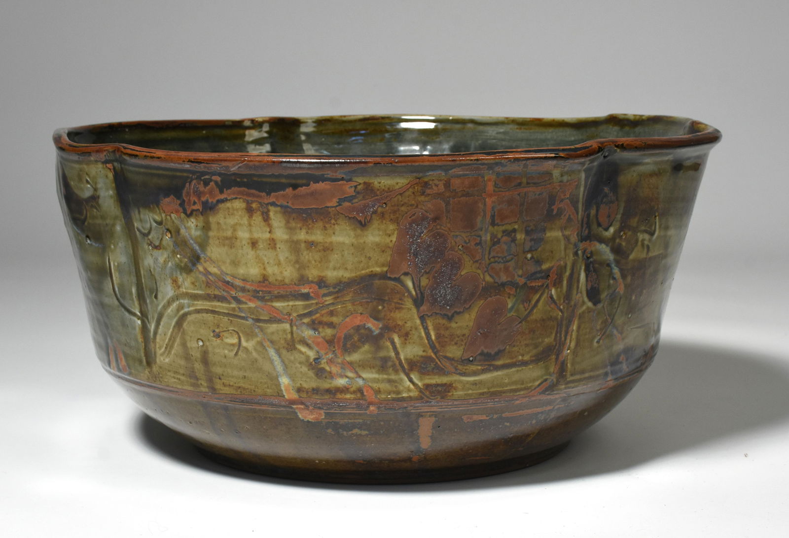 Large studio pottery bowl by John Glick (1 of 6)
