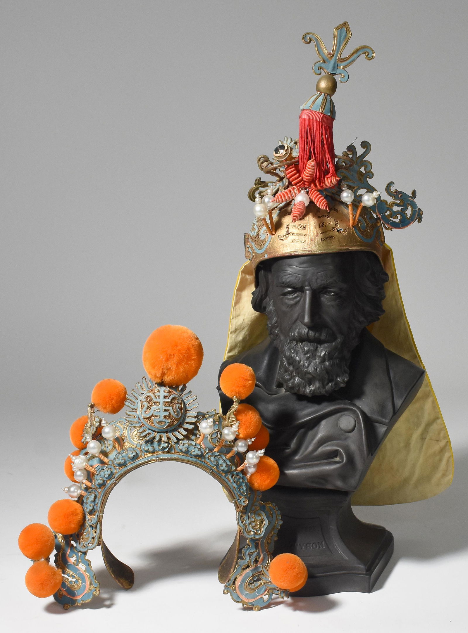 Two pieces of Asian headwear (1 of 8)