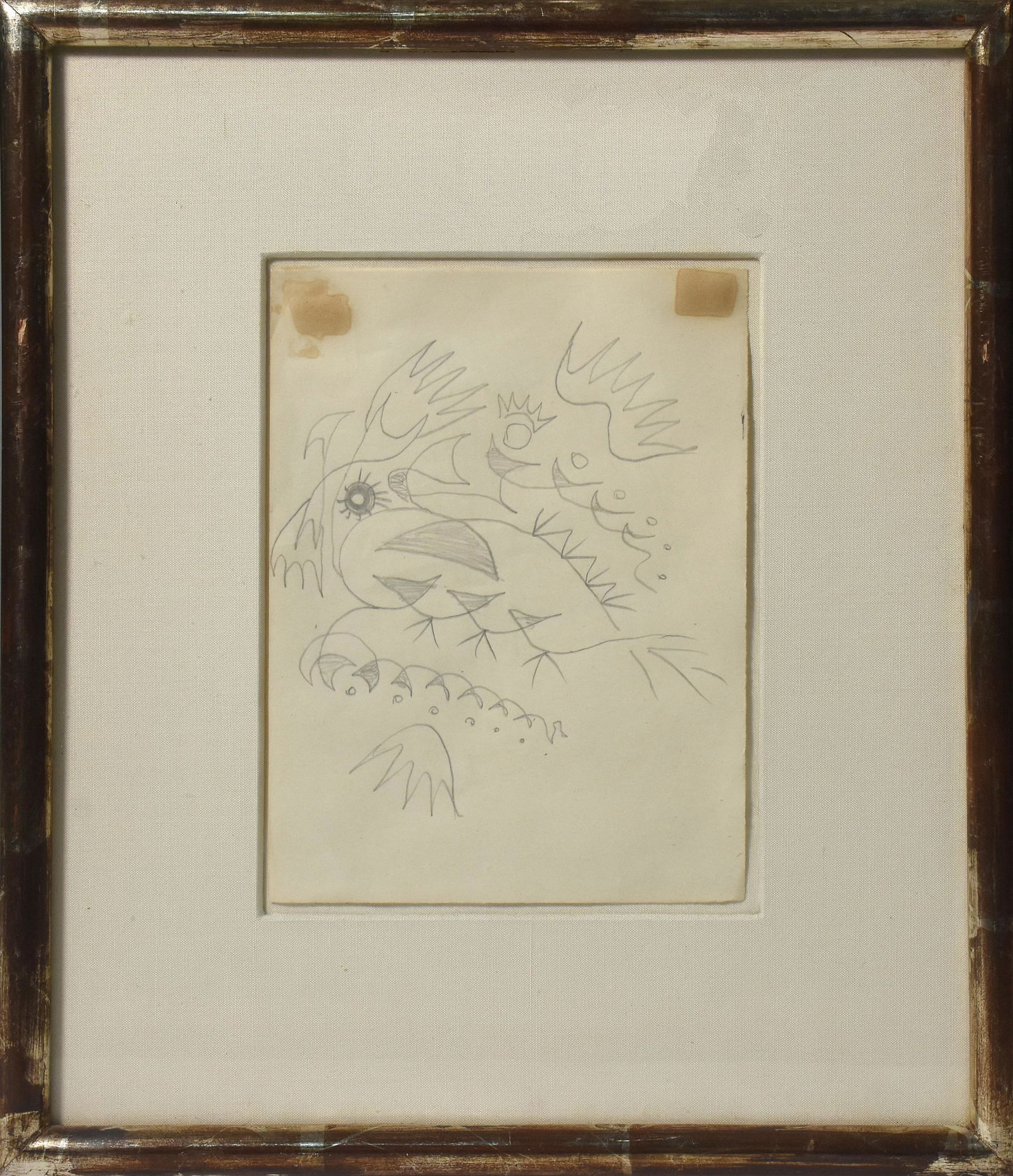 Graphite sketch on paper, abstract composition (1 of 3)