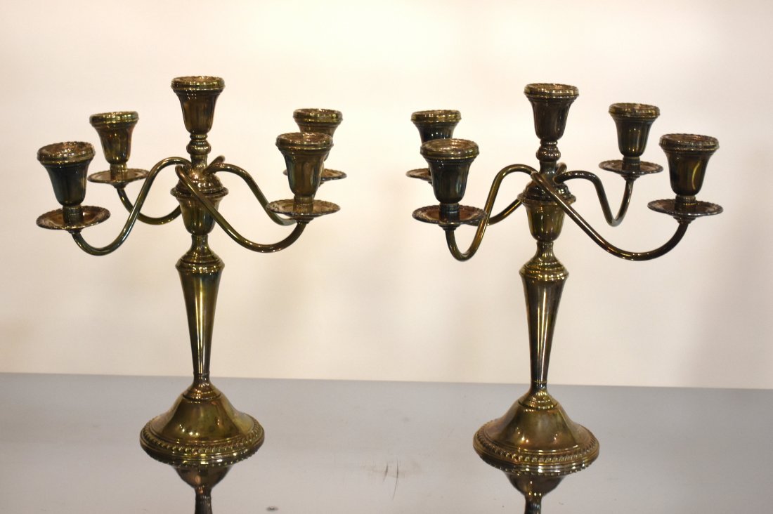 Pair of sterling Silver candelabras (1 of 2)