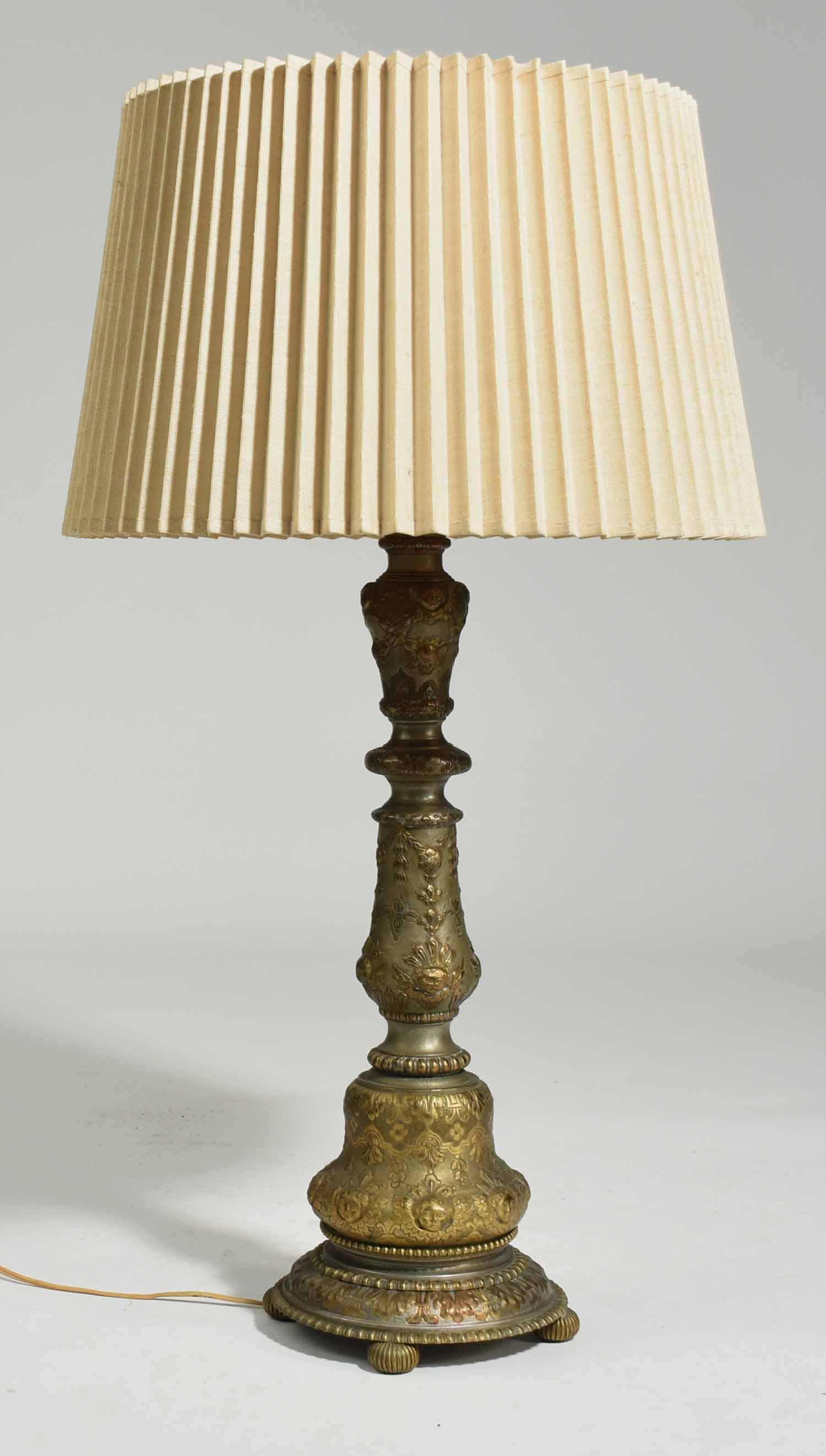 E. F. Caldwell & Co. Gilt Bronze Table Lamp (1 of 6)