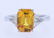 Zydo 18K Yellow Sapphire and Diamond ring