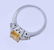 Zydo 18K Yellow Sapphire and Diamond ring - 3