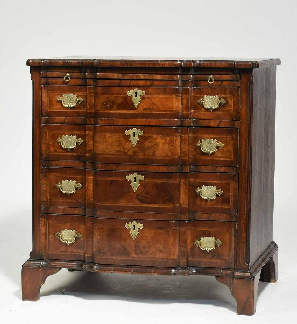 Small English Block Front Chest (1 of 7)