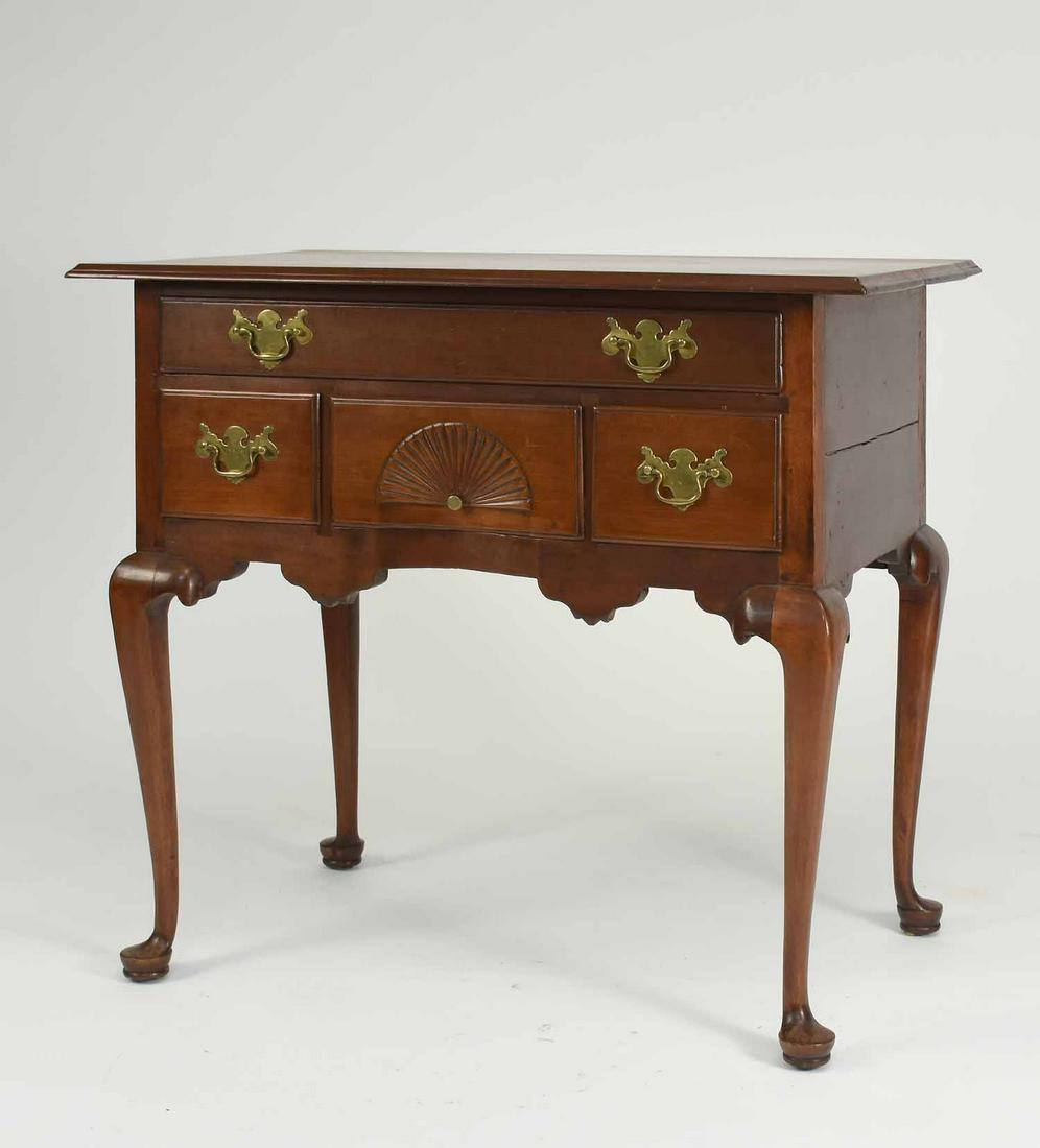 18th C. Queen Anne CT Cherry Lowboy (1 of 9)