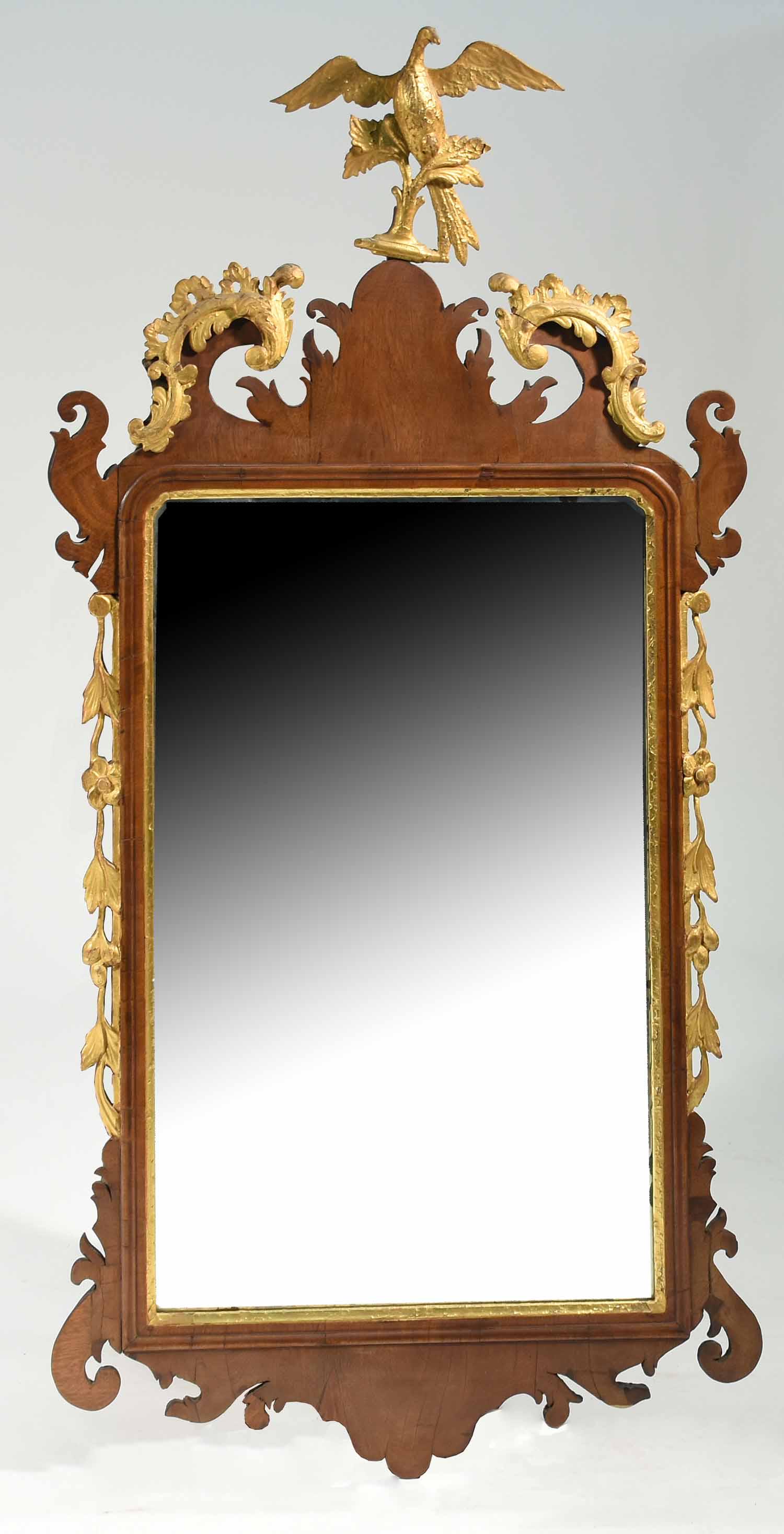 Fine Chippendale Parcel Gilt Wall Mirror (1 of 8)