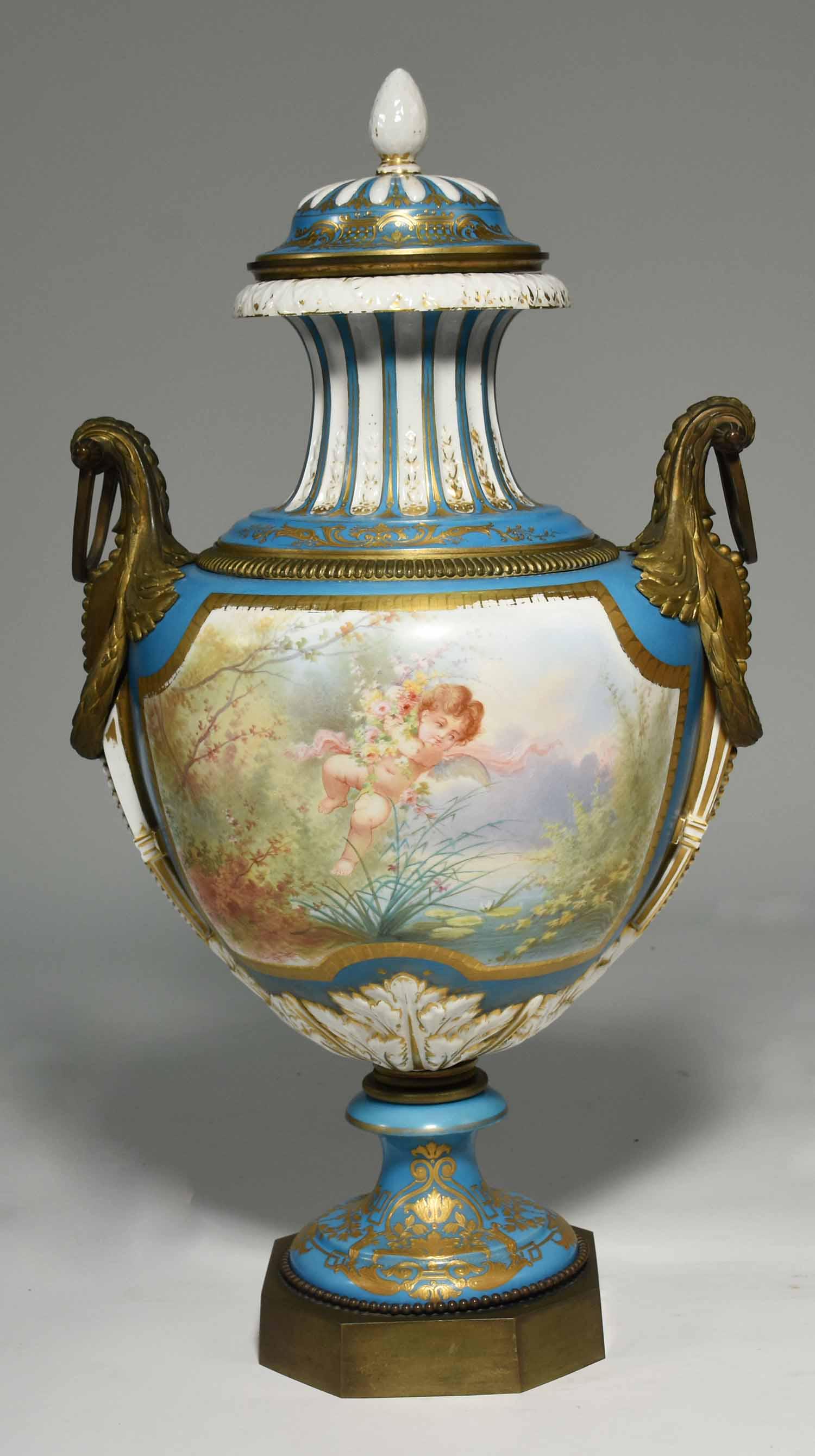 Large 19th Century Sèvres Porcelain Urn (1 of 13)