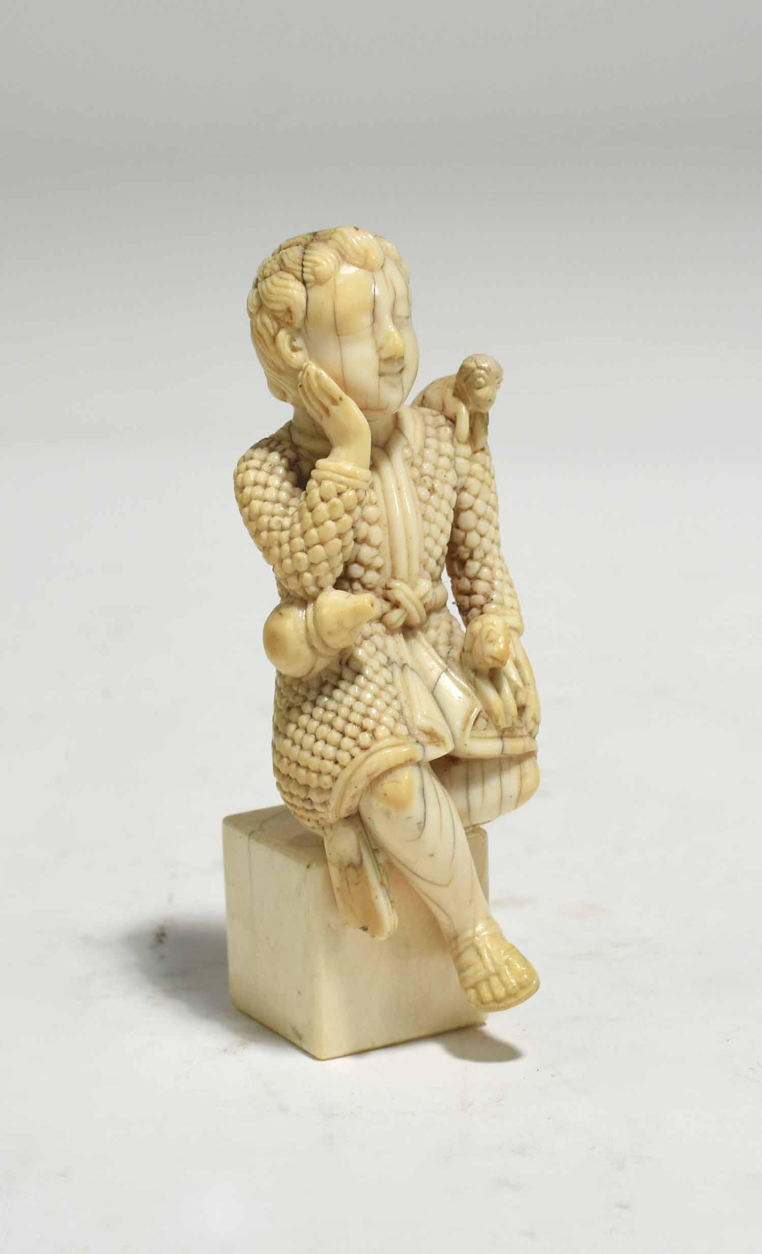 18th C. European Carved Shephard Figure (1 of 6)