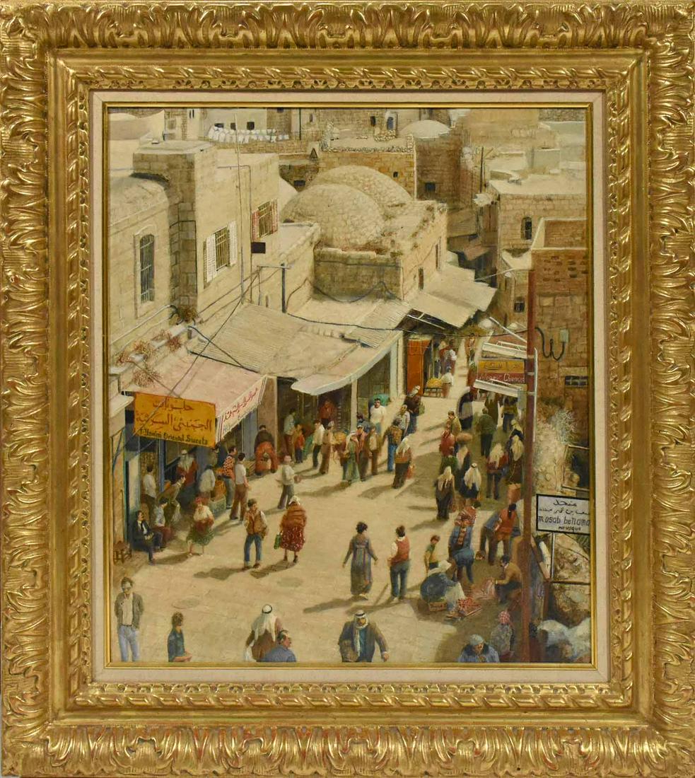 David Teague Oil, Market Scene (1 of 8)
